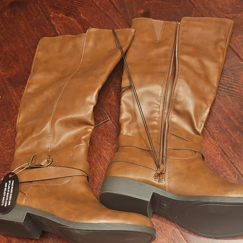 Style & Co. Brown Over the Knee Boots